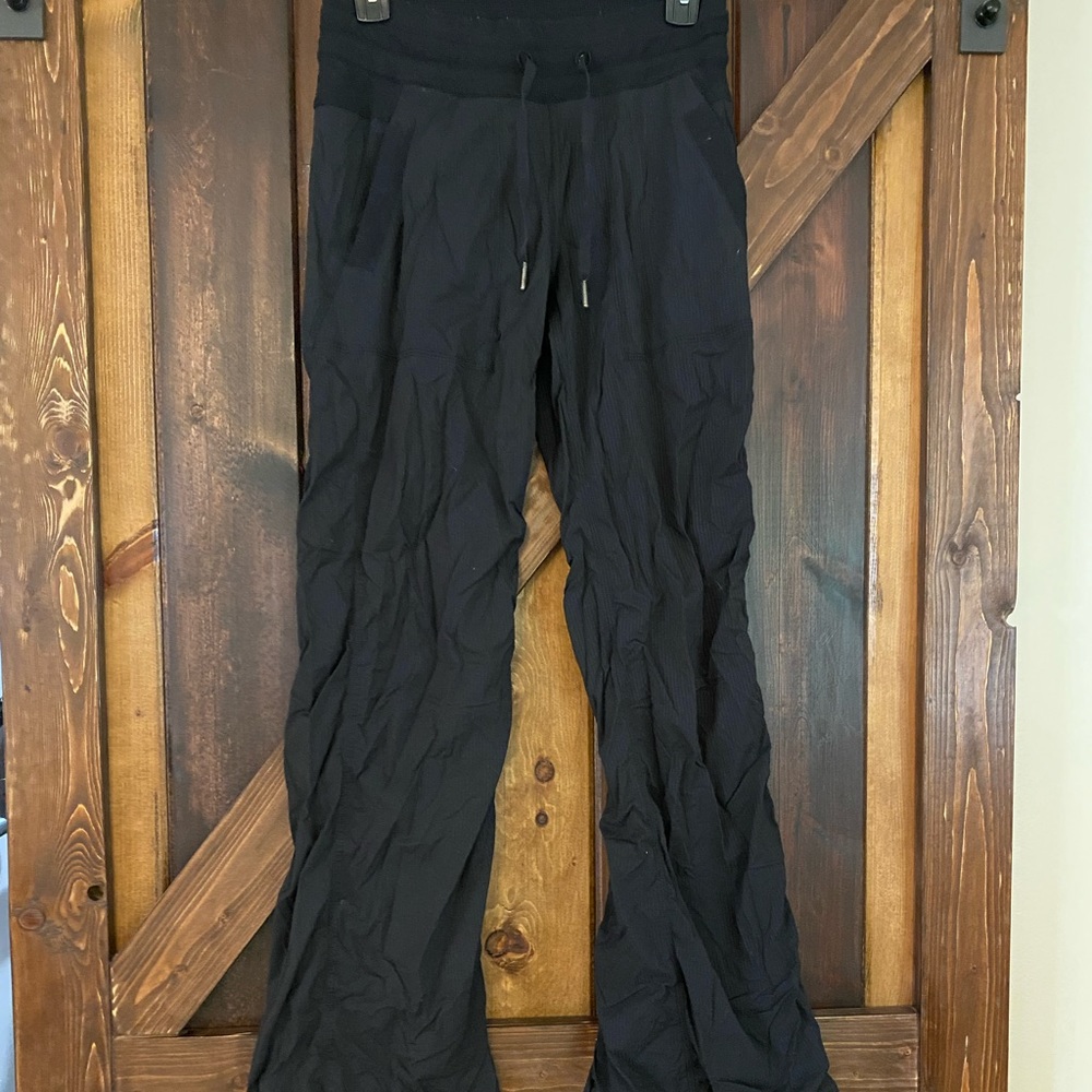 Black Lululemon Studio Pant II with Liner